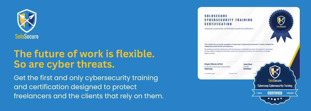 SoloSecure Cybersecurity Training for Freelancers